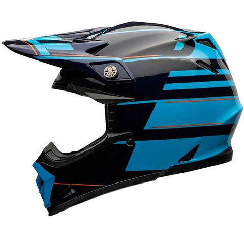 Bell Moto-9 Flex Blocked Blue
