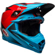 Bell Moto-9 Flex Hound Matte Cyan / Red
