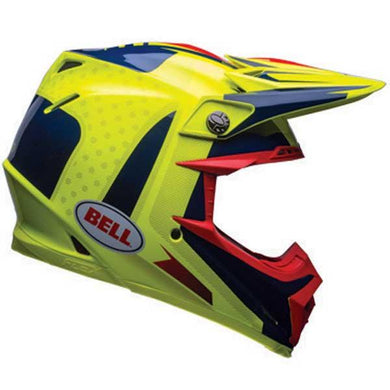Bell Moto 9 Flex Vice Blue / Yellow
