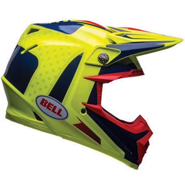 Bell Moto 9 Flex Vice Blue / Yellow