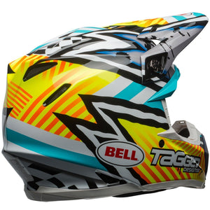 Bell Moto-9 MIPS Tagger Asymetric Gloss Yellow / Blue / White