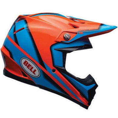 Bell Moto 9 Spark Orange / Blue