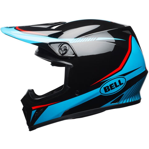 Bell MX-9 MIPS Torch Black / Cyan / Red