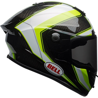 Bell Race Star Sector White / Hi-Viz Green / Carbon