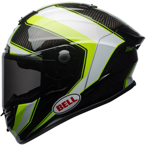 Bell Race Star Sector White / Hi-Viz Green / Carbon