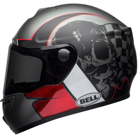 Bell SRT Hart Luck Skull Charcoal / White / Red
