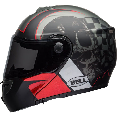 Bell SRT Modular Hart Luck Skull Charcoal / White / Red